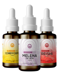 Triple Pack Mycodelic con 3 extractos de hongos adaptógenos doble extracto triple concentración 3:1 30 ml.